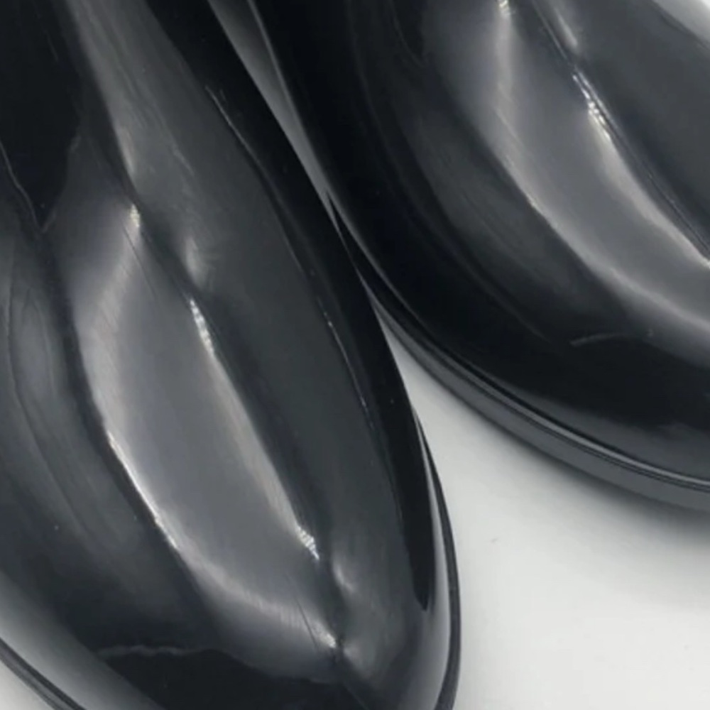 SEVEN 7 Black Ankle Rain Boots.